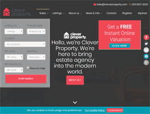 Tablet Screenshot of cleverproperty.com